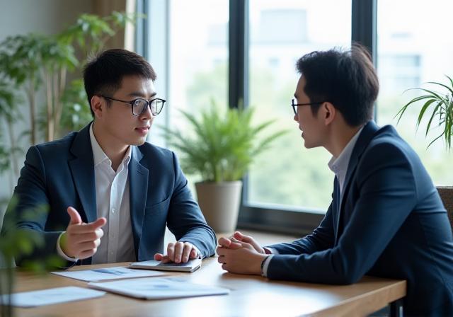 リモートワークコンサルティングの相談風景